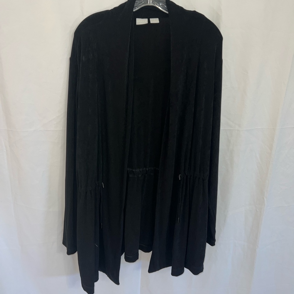 Chico's Black Open Front Cardigan